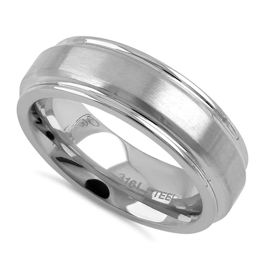 JB:RTK053 Stainless Steel Wedding Band Ring