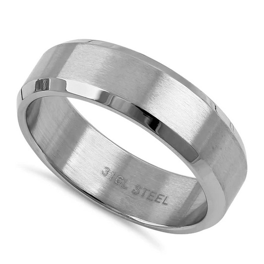 JB:TRK055 Stainless Steel 6mm Wedding Band Ring