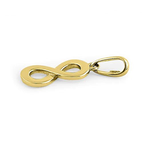 JB:OPP317 Solid 14K Yellow Gold Infinity Pendant
