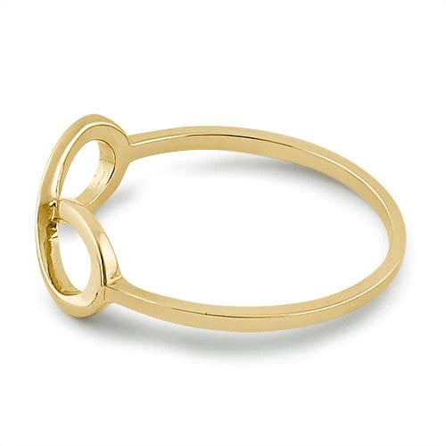JB:ORP2213  Solid 14K Yellow Gold Infinity Ring