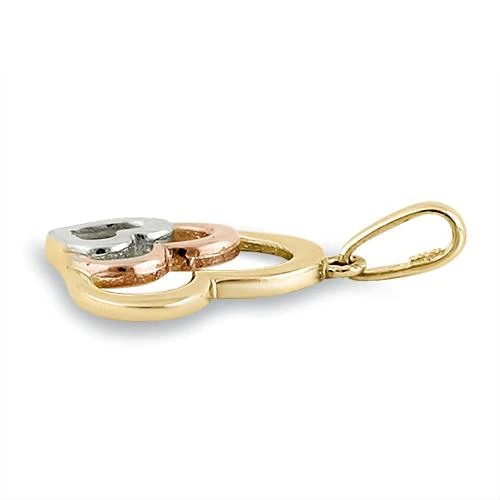 JB:OPP303 Solid 14K Yellow Gold Heart Pendant