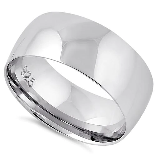 JB:SRP913 Sterling Silver Wedding Band 8mm