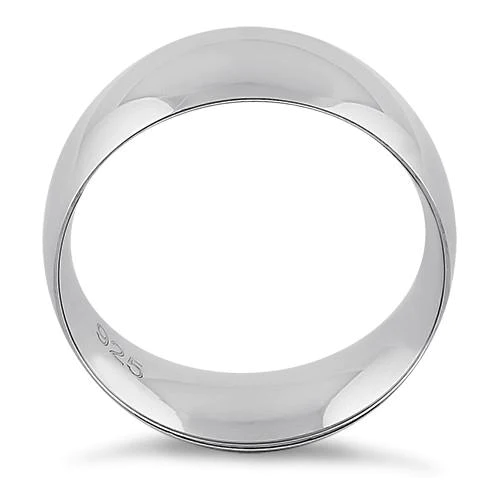 JB:SRP913 Sterling Silver Wedding Band 8mm